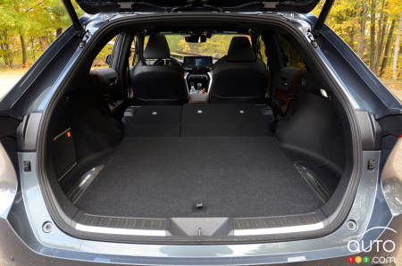 2021 Toyota Venza, trunk with seats down